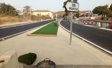 Obra jardinera en nuevo acceso a los Gallardos para la Constructora Nila S.A, entregada en tiempo y forma